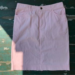 Bubblegum pink Pendleton cotton skirt
